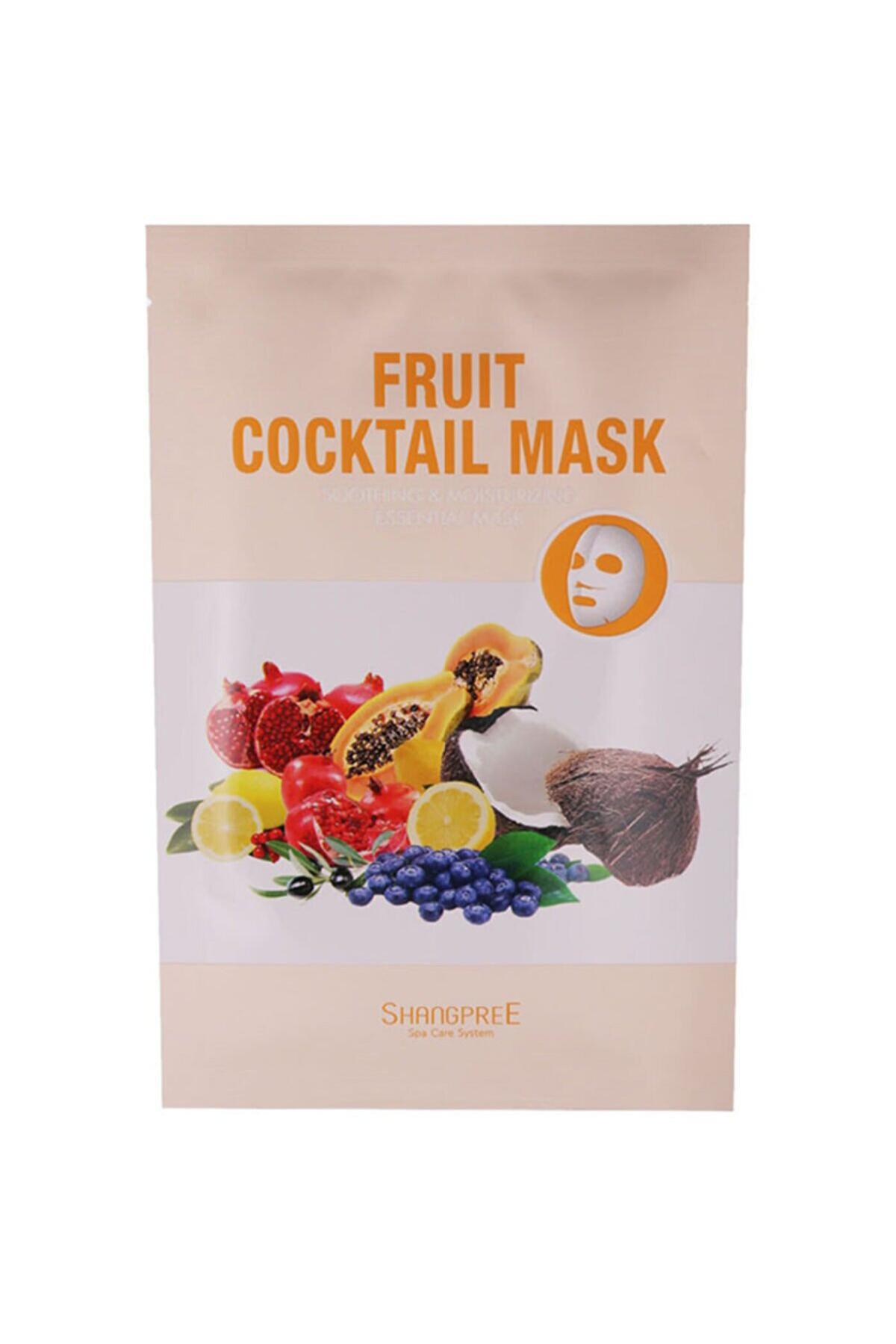 Shangpree Fruit Cocktail Nemlendirici Kağıt Yüz Maskesi 3 Adet