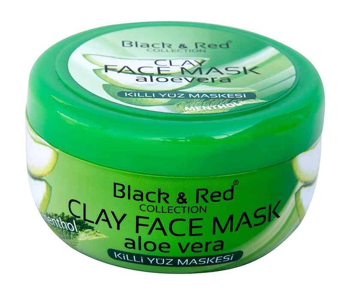 Black & Red Clay Face Killi Aloe Veralı Krem Yüz Maskesi 400 gr