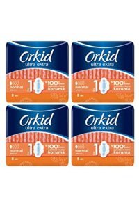 Orkid Ultra Extra İnce 8'li Hijyenik Ped 4 Adet