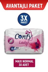 Confy İnce 10'lu Hijyenik Ped 3 Adet
