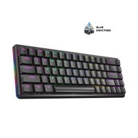 Rampage GK61 Türkçe 88 Tuşlu Blue Switch Kablolu Siyah Mekanik Gaming Klavye