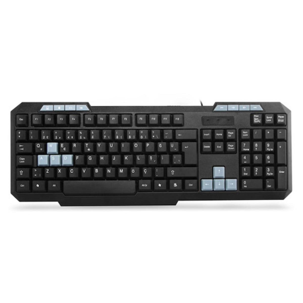 Everest KB-700 Türkçe 105 Tuşlu Kablolu Siyah Mekanik Klavye