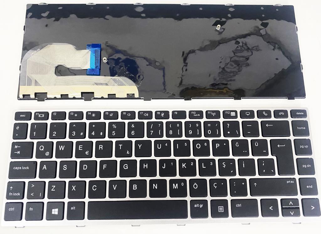 HP X360 830 G5-X360 830 G6 Türkçe Q 108 Tuşlu Kablolu Siyah Normal Klavye
