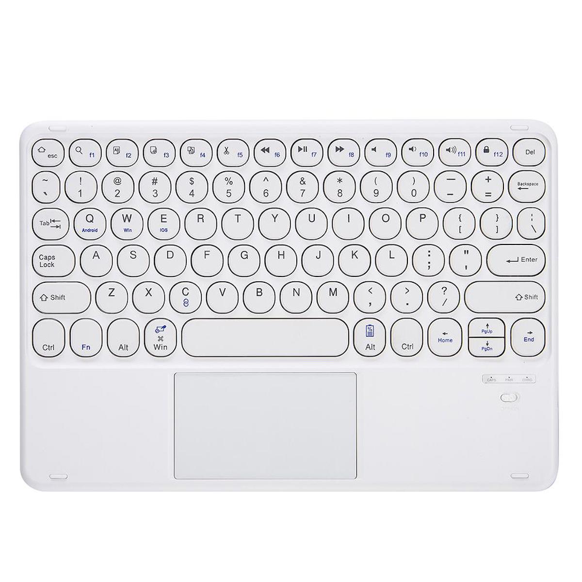 Valkyrie KB-BT84 Türkçe 88 Tuşlu Blue Switch Kablosuz Beyaz Mekanik Klavye