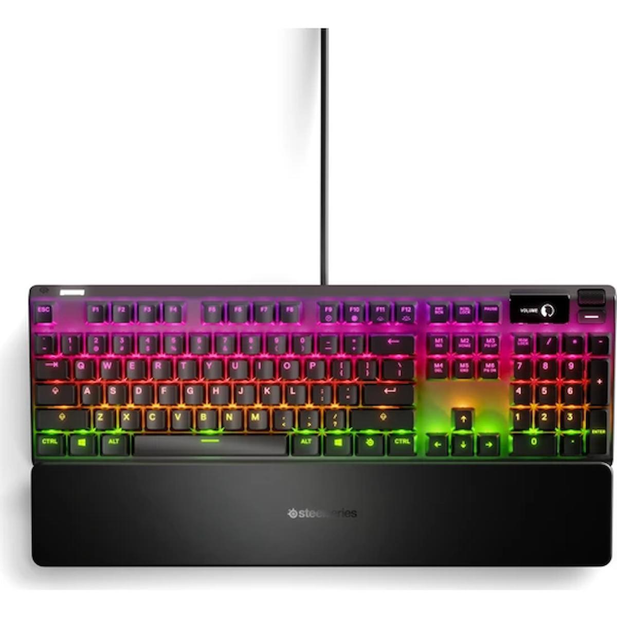 SteelSeries Türkçe RGB 104 Tuşlu Red Switch Kablolu Siyah Mekanik Gaming Klavye