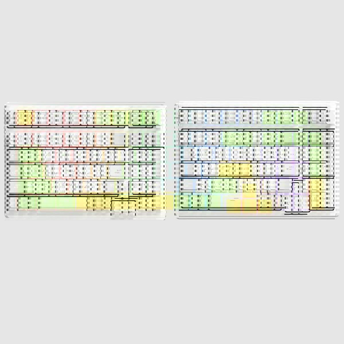 Coverzone K992 Türkçe RGB 100 Tuşlu Red Switch Kablolu Siyah Mekanik Gaming Klavye
