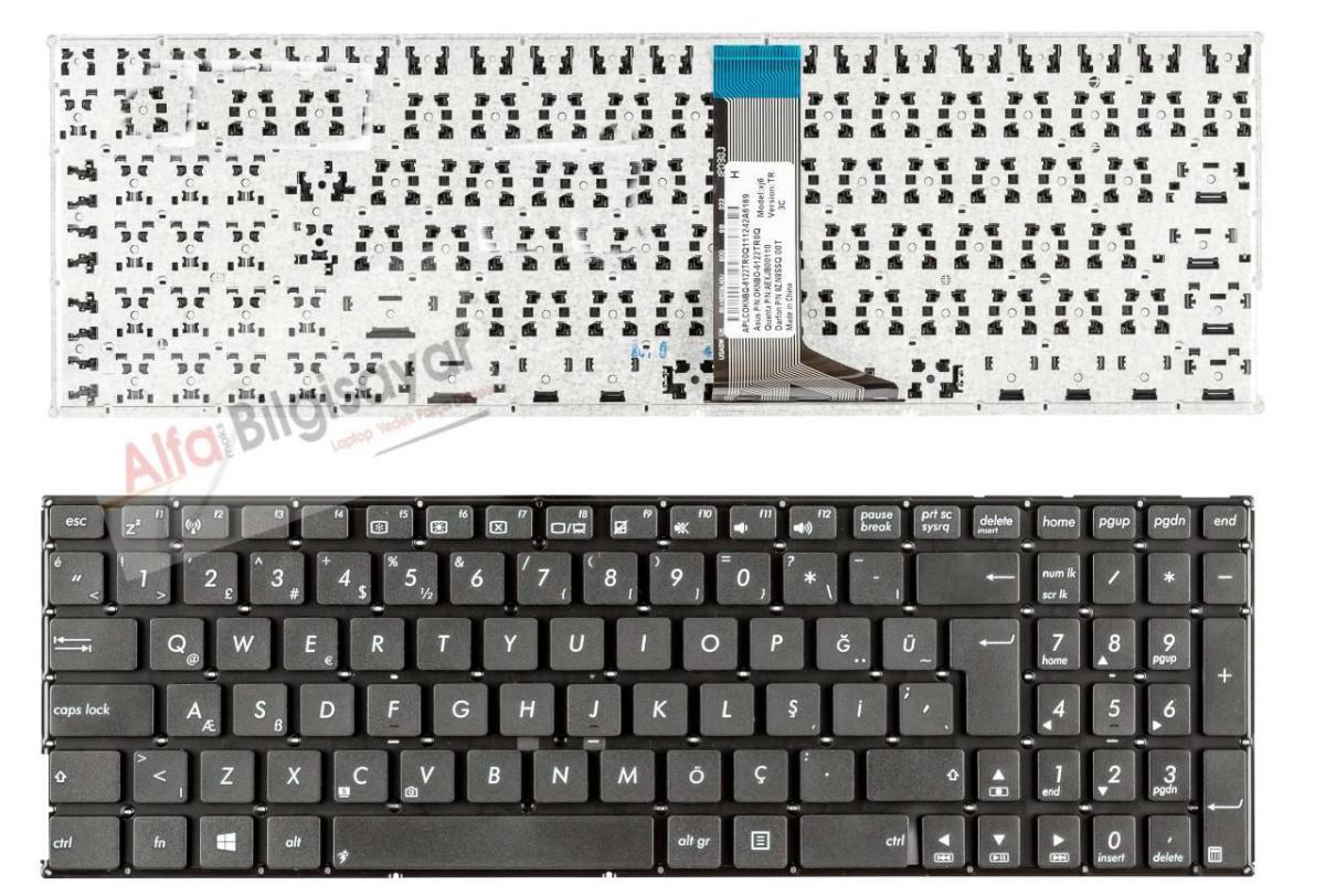 Asus Türkçe 104 Tuşlu Kablolu Siyah Normal Klavye