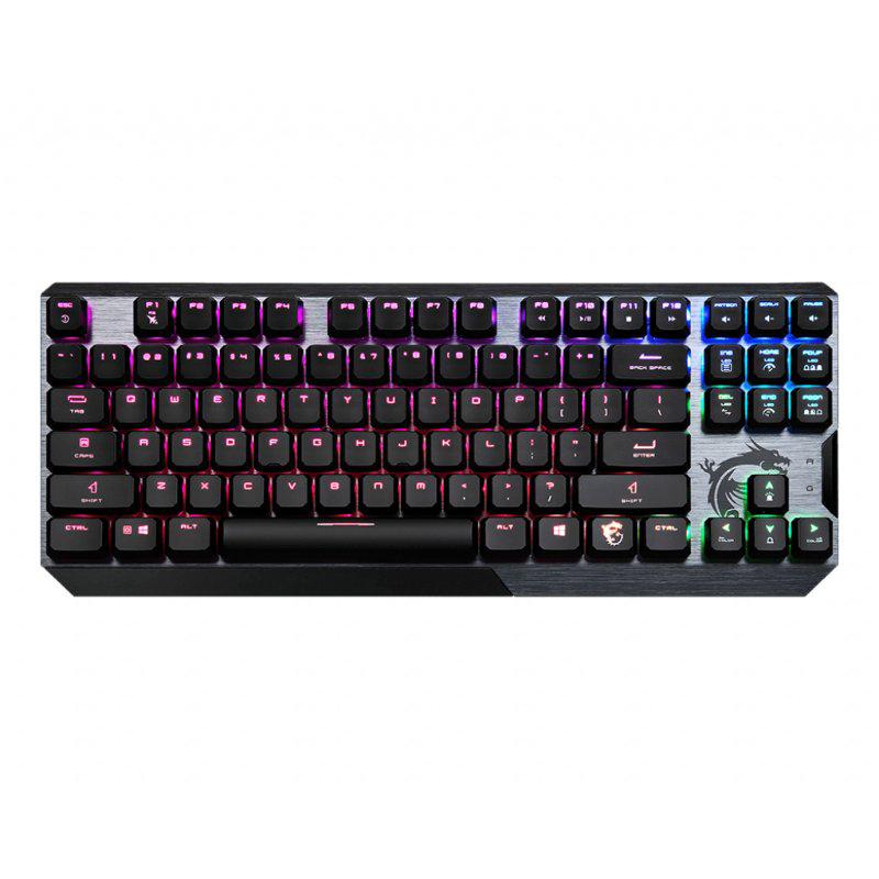 MSI GK50 Türkçe Q RGB 104 Tuşlu Kablolu Siyah Normal Klavye