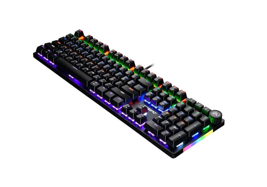 Fuchsia MJ-97 Türkçe Q RGB 104 Tuşlu Kablolu Siyah Mekanik Hisli Gaming Klavye