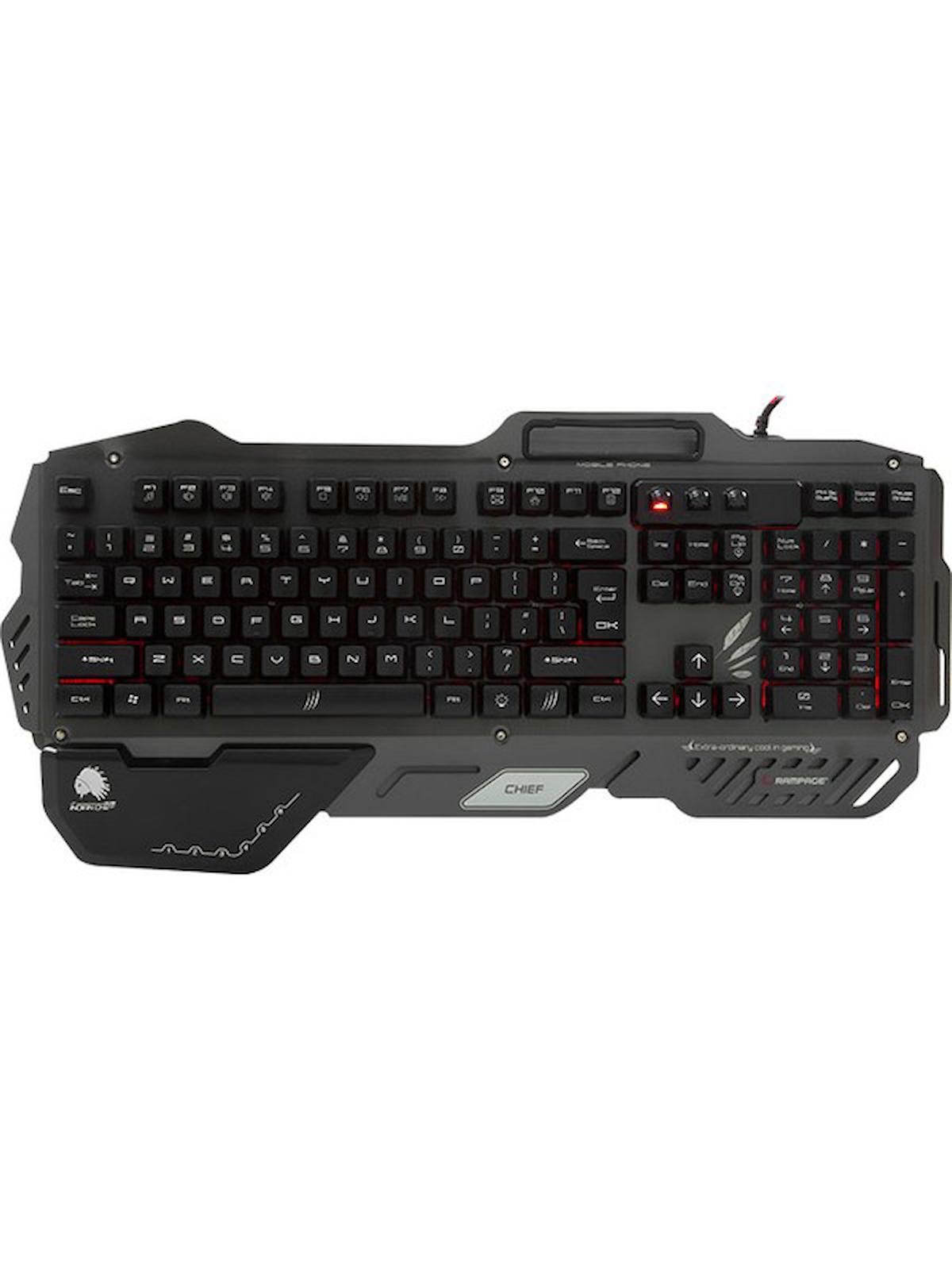 Rampage T60 Türkçe Q 105 Tuşlu Kablolu Siyah Gaming Klavye