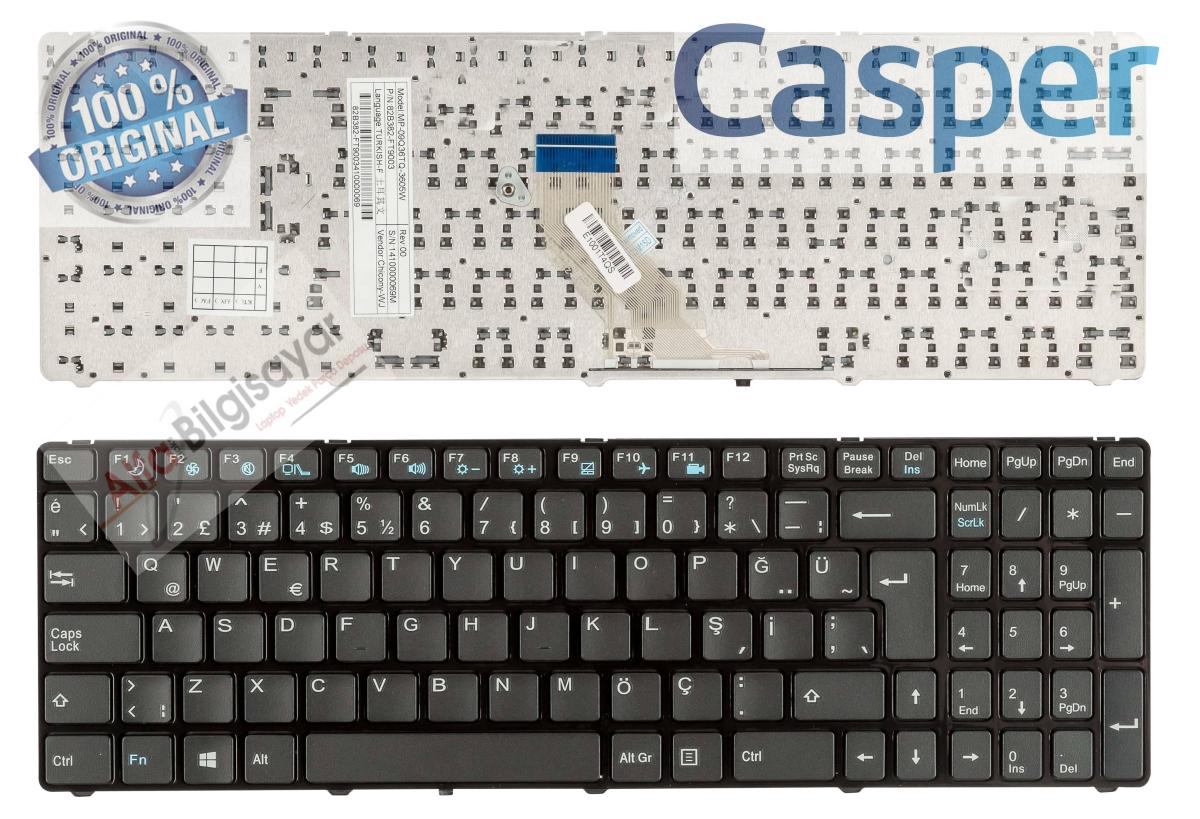 Casper Nirvana Türkçe Q 108 Tuşlu Kablolu Siyah Normal Klavye
