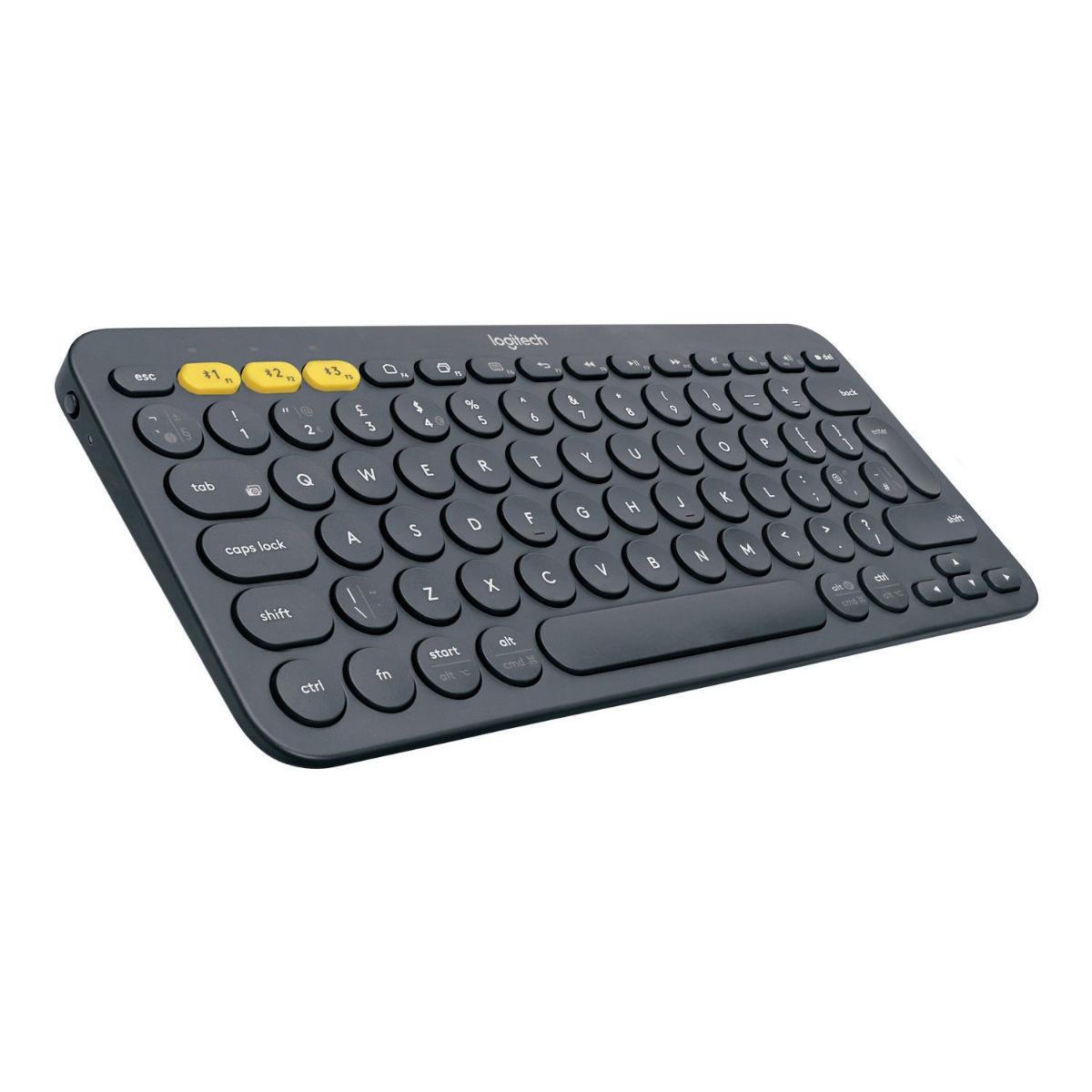 Logitech K380 Türkçe Q 104 Tuşlu Blue Switch Kablosuz Siyah Normal Klavye