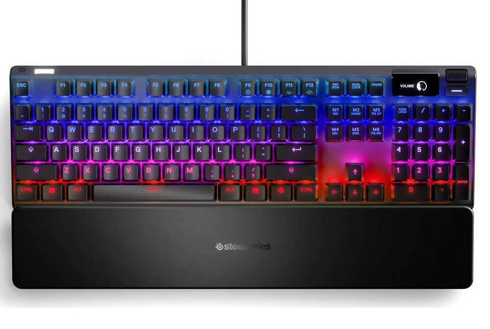 SteelSeries İngilizce Q RGB 108 Tuşlu Blue Switch Kablolu Siyah Mekanik Gaming Klavye