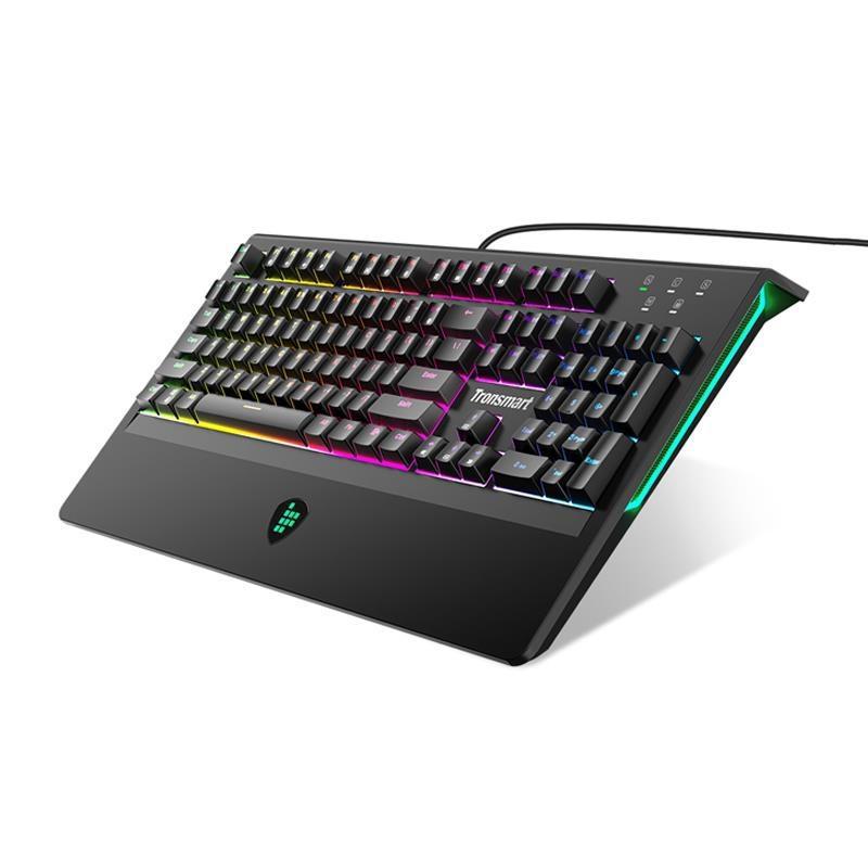 Tronsmart TK09R Türkçe RGB 104 Tuış Blue Switch Kablolu Siyah Mekanik Gaming Klavye