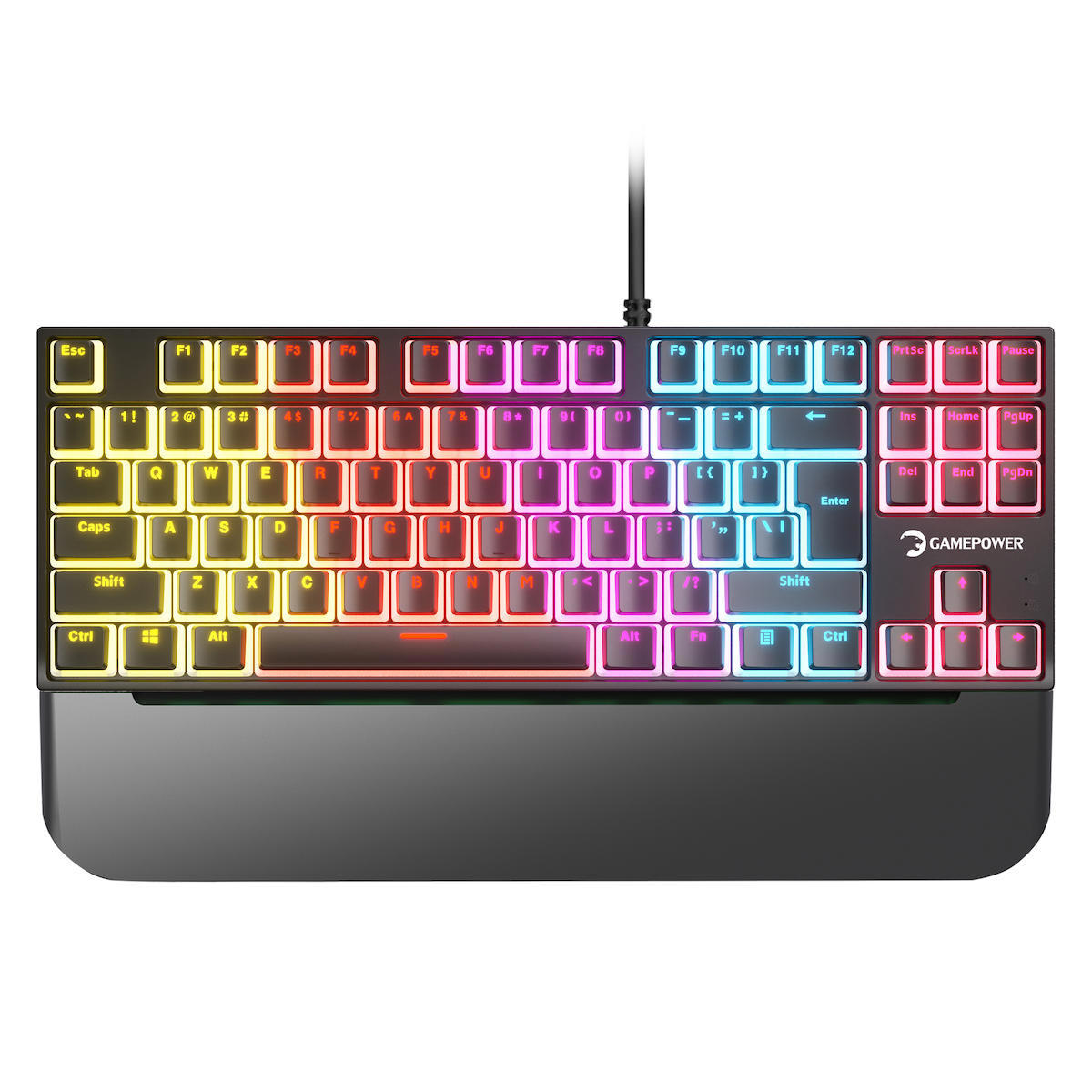 Gamepower Suki TKL Türkçe Q 100 Tuşlu Blue Switch Kablolu Siyah Mekanik Gaming Klavye