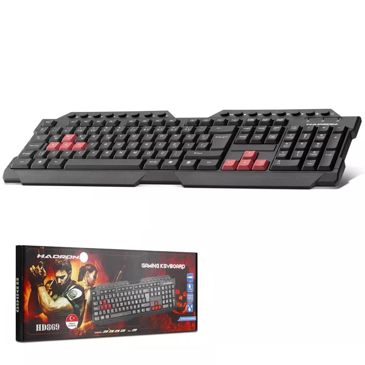 Polaxtor HD-869 Türkçe Q 104 Tuşlu Kablolu Siyah Gaming Klavye