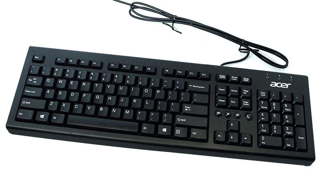 Acer PR1101U Türkçe Q 104 Tuşlu Kablolu Siyah Normal Klavye