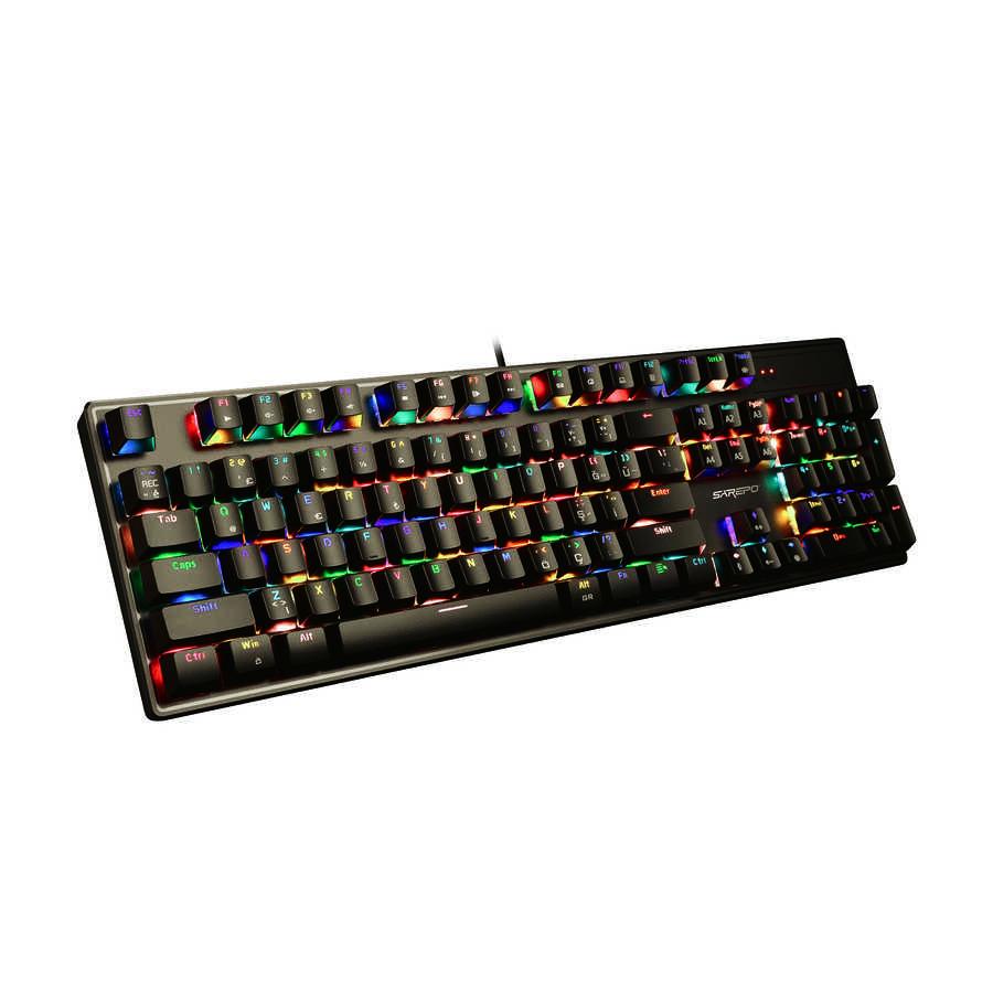 Fuchsia MJ-93P Türkçe Q RGB 108 Tuşlu Kablolu Siyah Mekanik Hisli Gaming Klavye