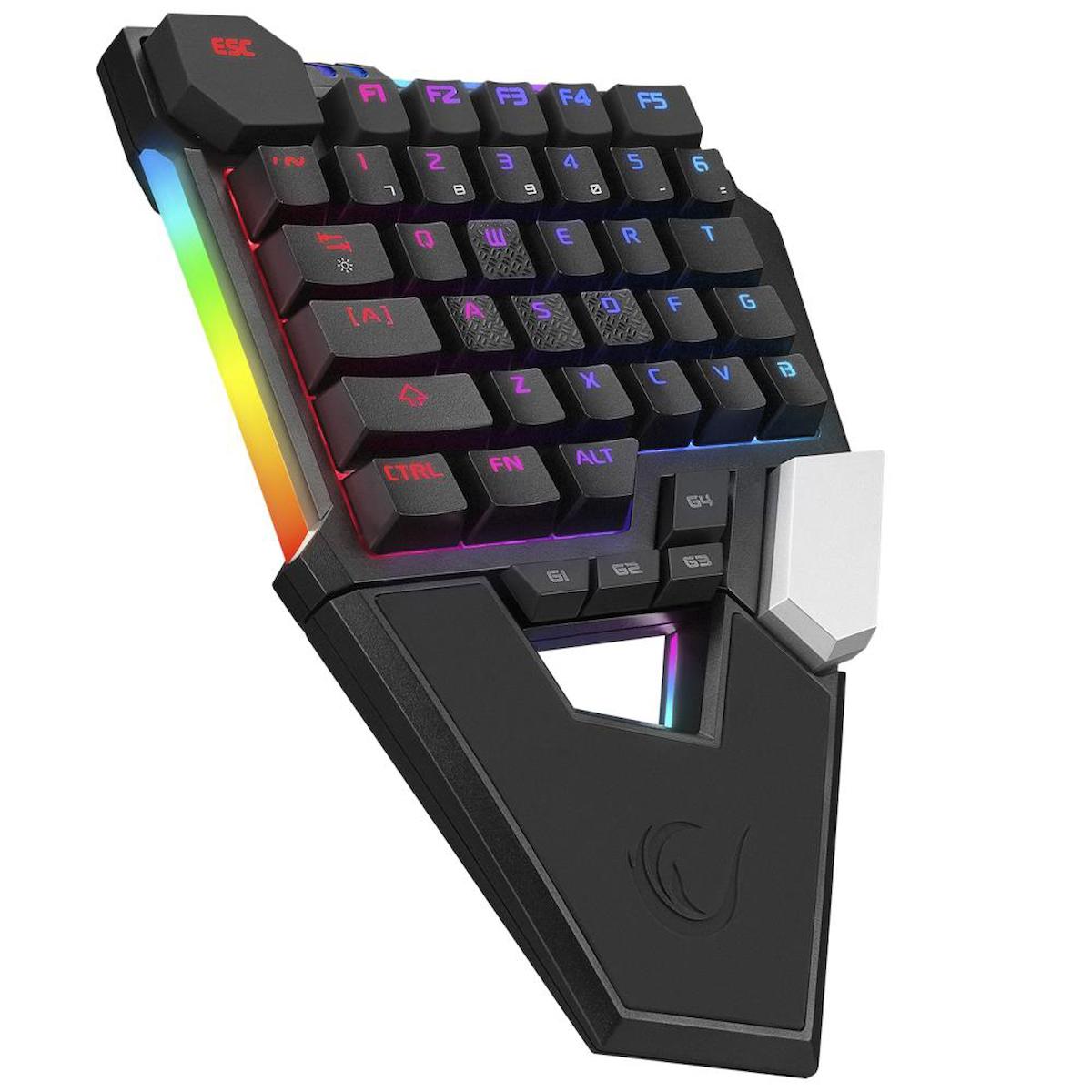 Berkman KB-277 Türkçe Q RGB 18 Tuşlu Kablolu Siyah Gaming Klavye