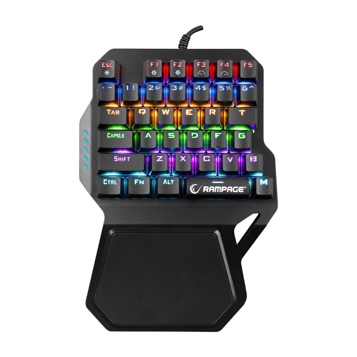 Rampage KB-R77 Türkçe 36 Tuşlu Red Switch Kablolu Siyah Mekanik Gaming Klavye