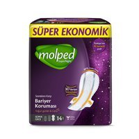 Molped SuperNight İnce 14'lü Hijyenik Ped 2 Adet