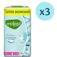 Molped Extra İnce 18'li Hijyenik Ped 3 Adet