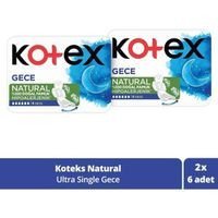 Kotex Natural Ultra Organik İnce 6'lı Hijyenik Ped 2 Adet