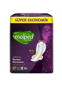 Molped Bariyer Koruma İnce 16'lı Hijyenik Ped 1 Adet