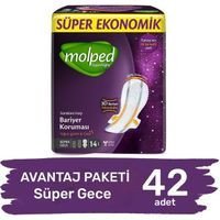 Molped SuperNight İnce 42'li Hijyenik Ped 1 Adet