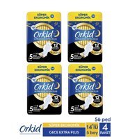 Orkid Extra Plus İnce 14'lü Hijyenik Ped 4 Adet