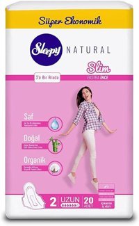 Sleepy Natural İnce 20'li Hijyenik Ped 4 Adet