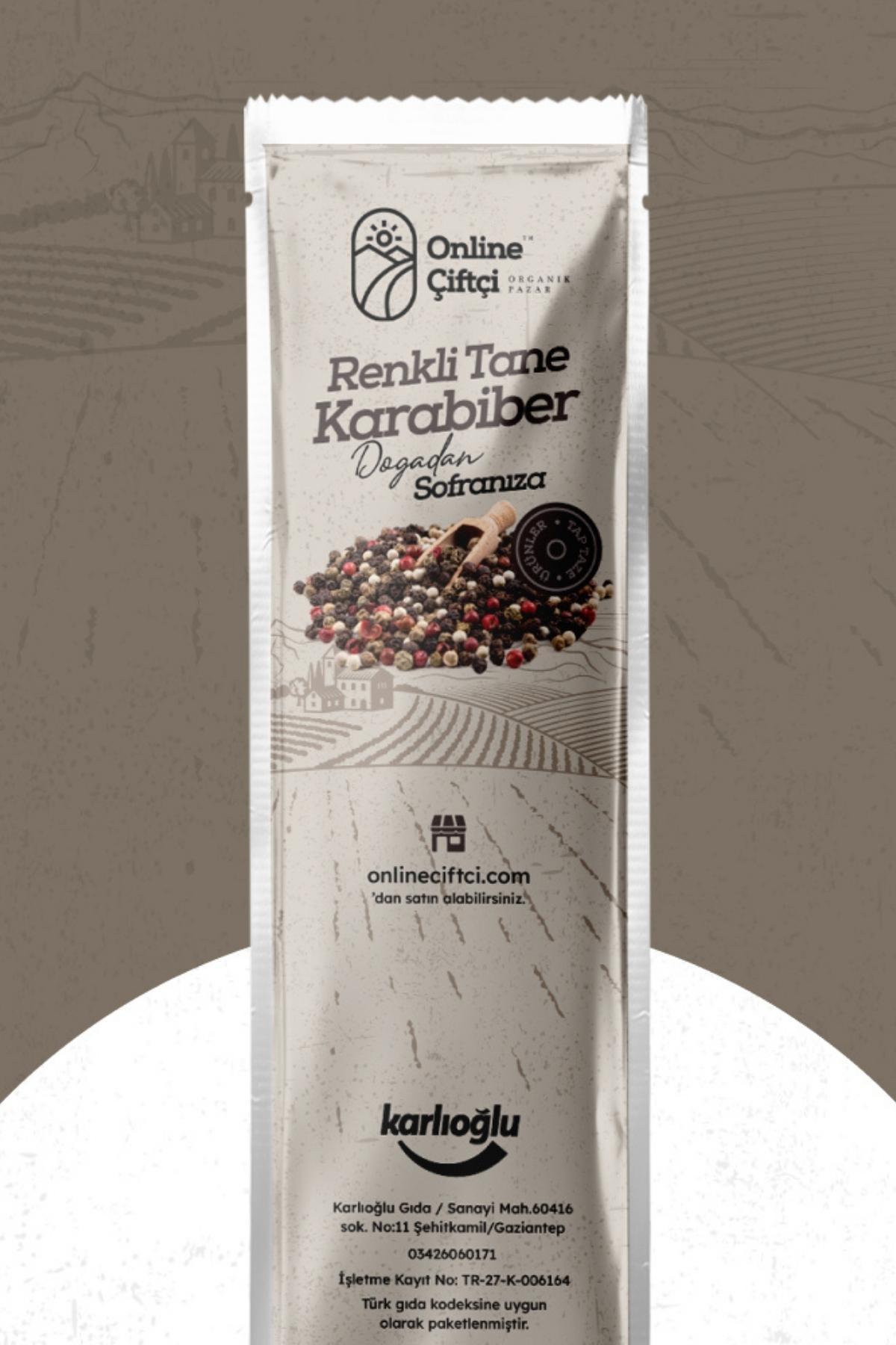 Online Çiftçi Doğal Renkli Karabiber Tane 50 gr