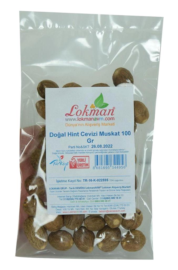 Lokman Avm Doğal Hindistan Cevizi - Muskat Tane 100 gr