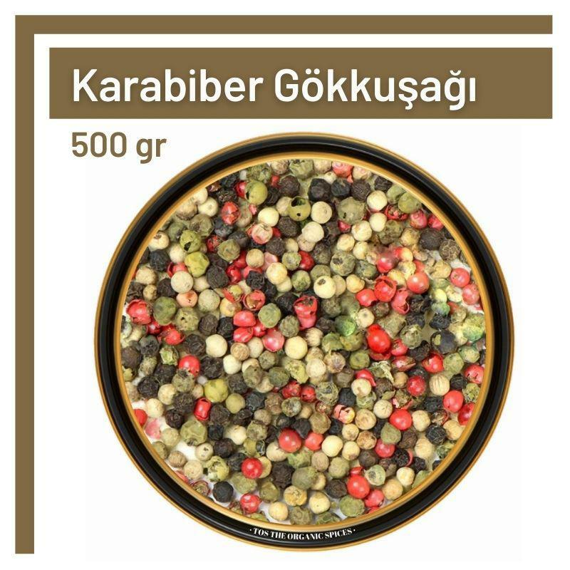 Tos The Organic Spices Piper Nigrum Vegan Karabiber Tane 500 gr