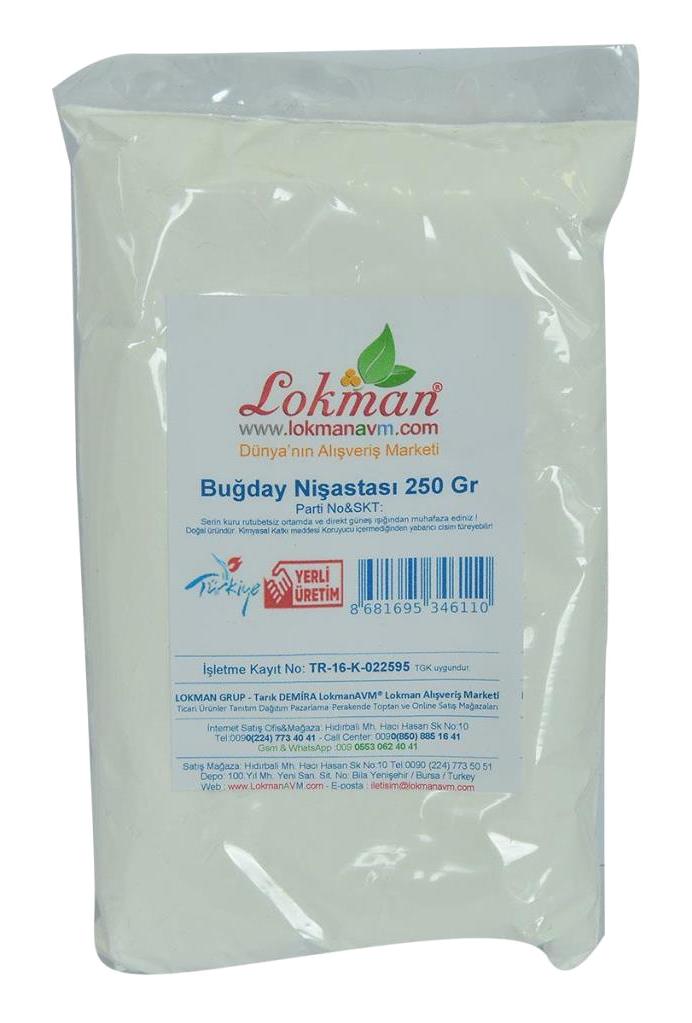 Lokman Avm Doğal Öğütülmüş Toz Buğday Nişastası Toz 250 gr