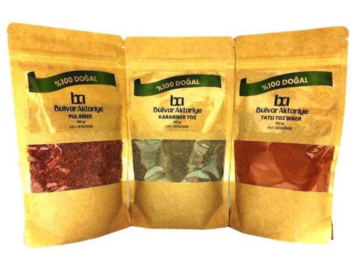 Bulvar Aktar Vegan Toz Biber 3 x 250 gr