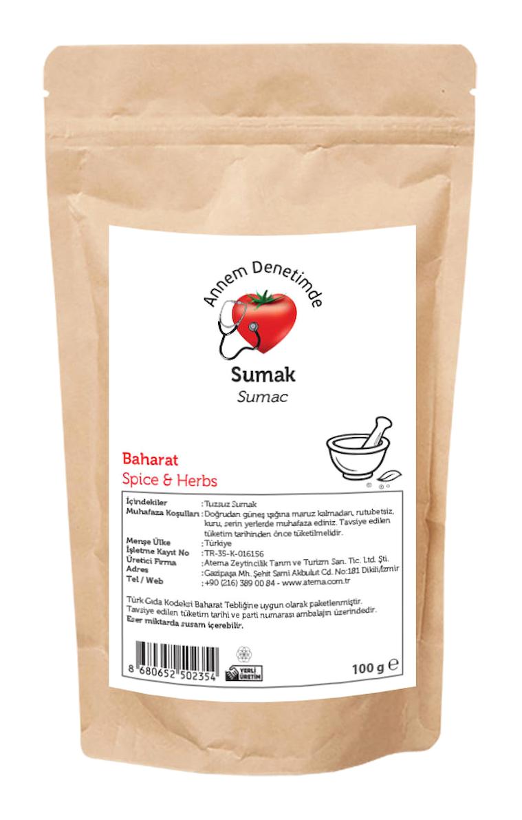 Aterna Glutensiz Sumak Toz 100 gr