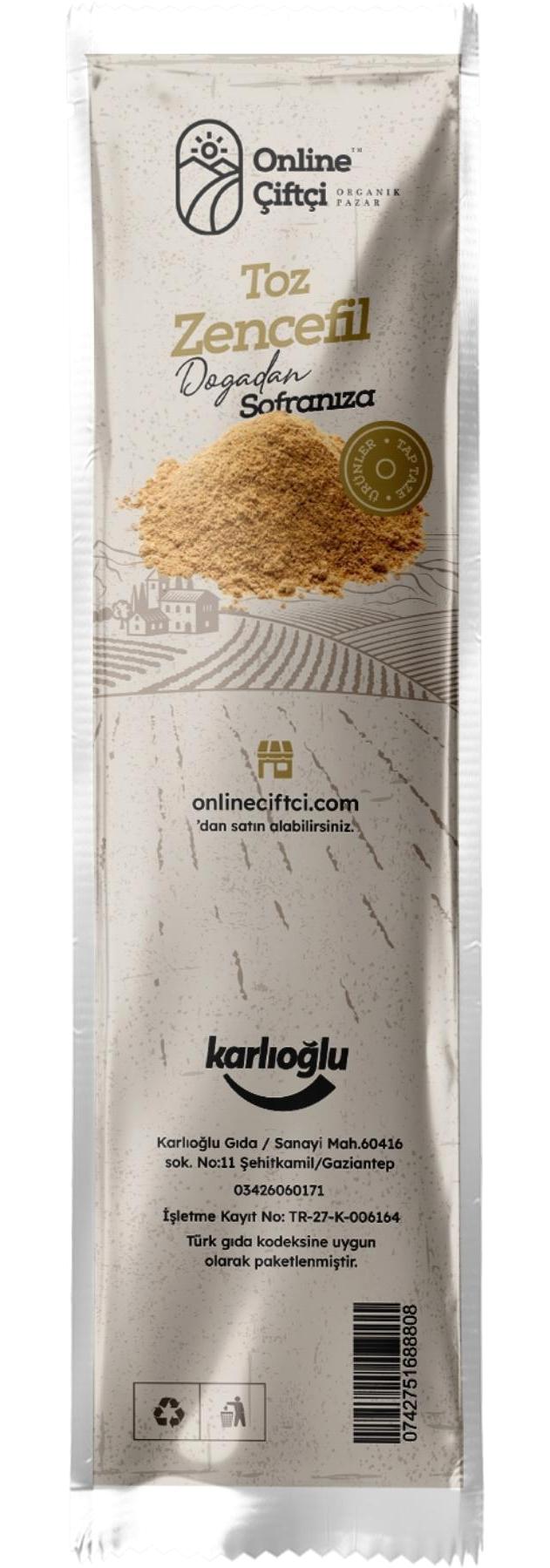 Online Çiftçi Doğal Toz Zencefil Toz 80 gr