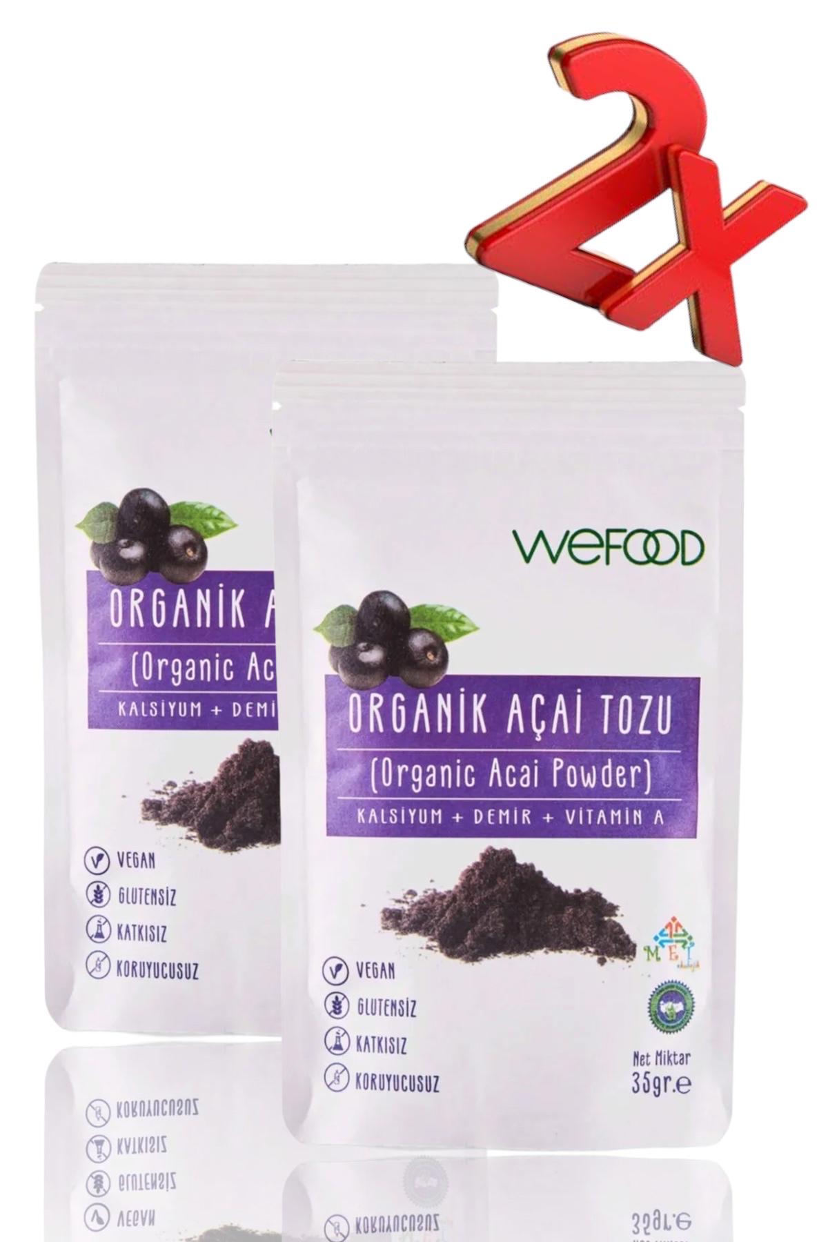Wefood Vegan Organik Acai Toz 2 x 35 gr