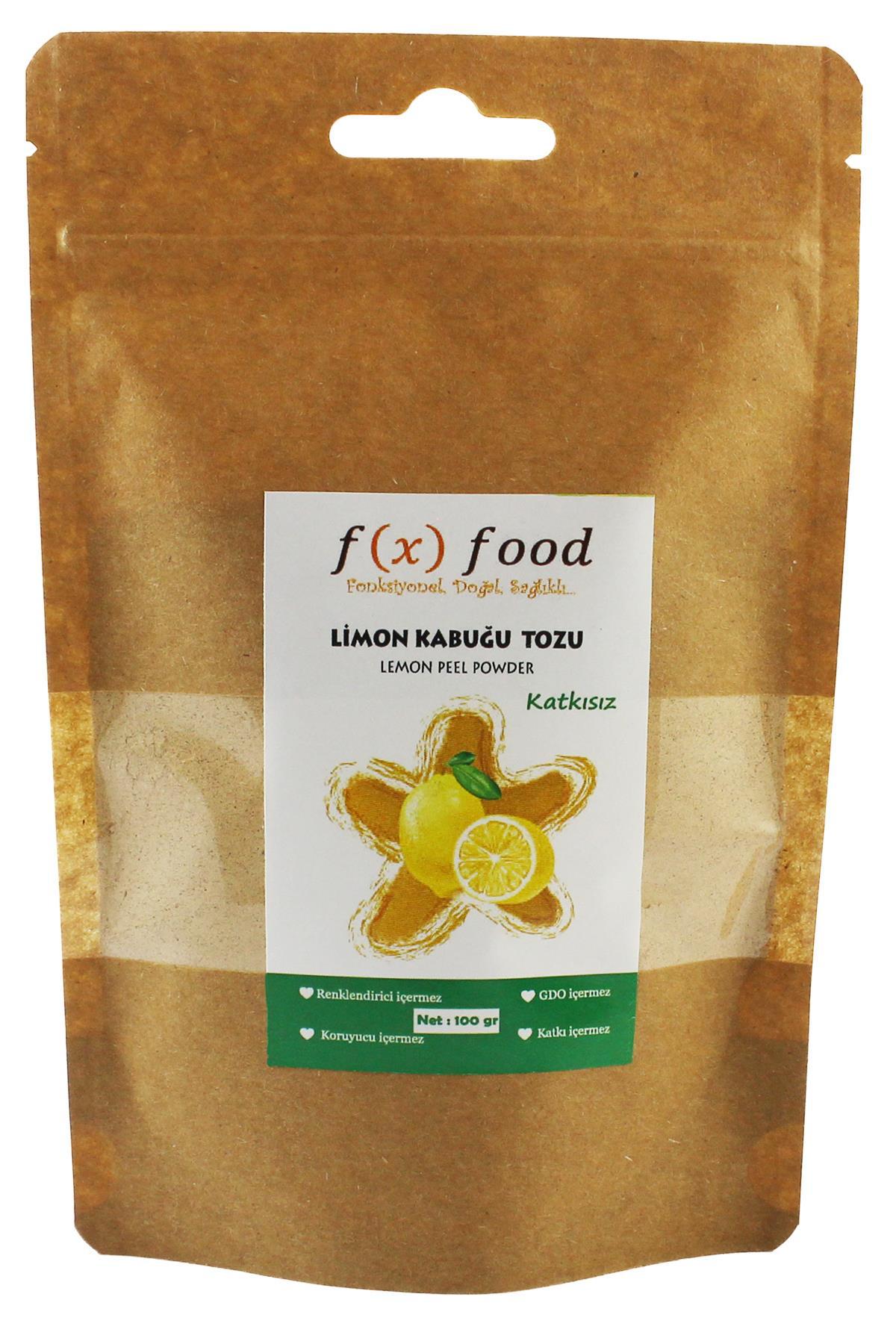 Fx Food Vegan Limon Kabuğu Tozu Katkısız Toz 100 gr