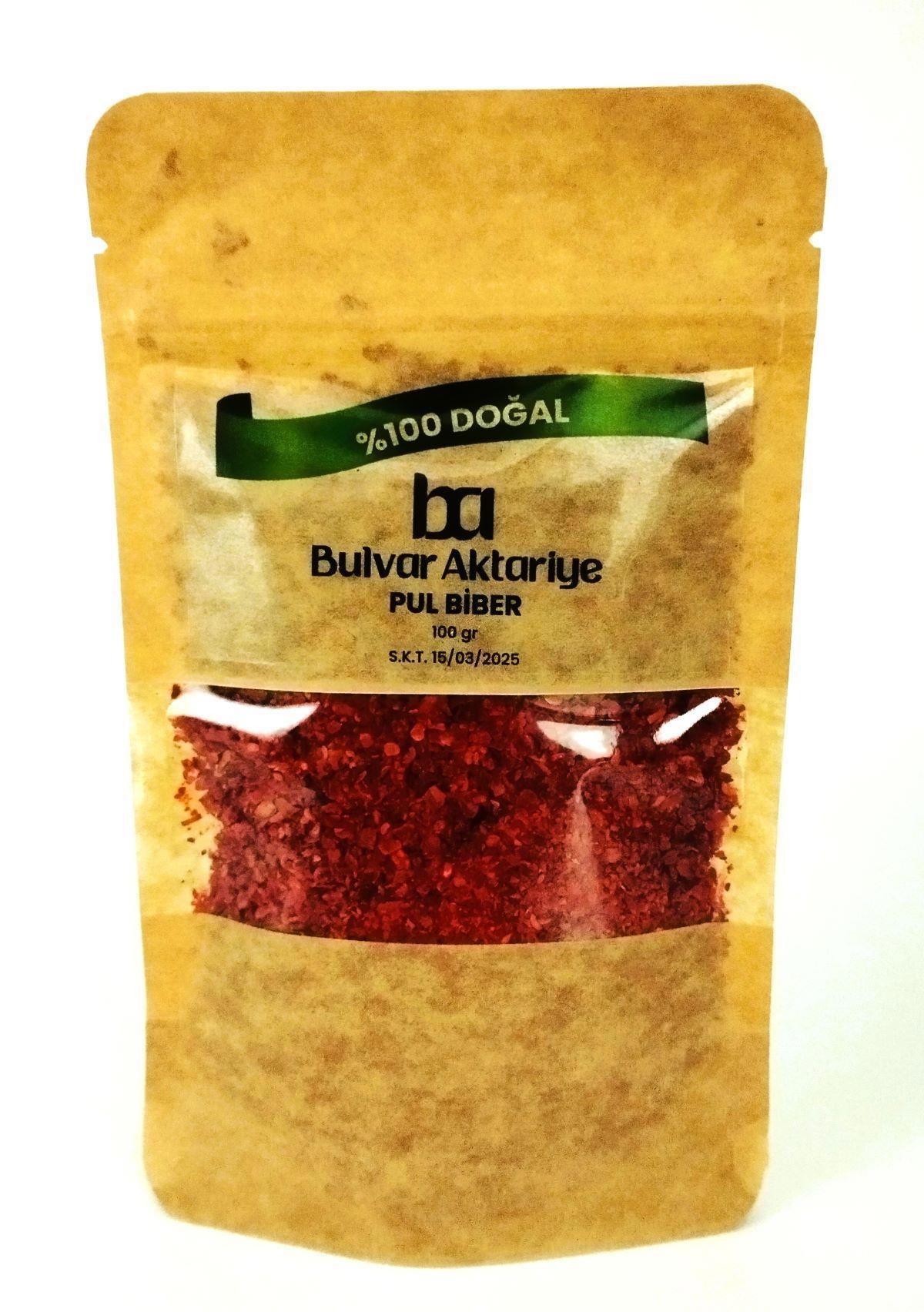 Bulvar Aktar Vegan Pul Biber Toz 100 gr