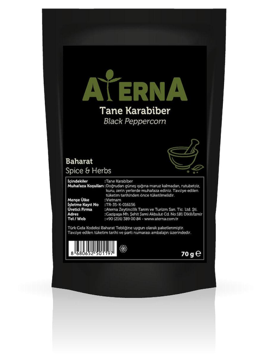 Aterna Glutensiz Karabiber Tane 70 gr