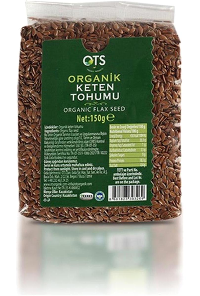 Ots Organik Vegan Keten Tohumu Tane 150 gr