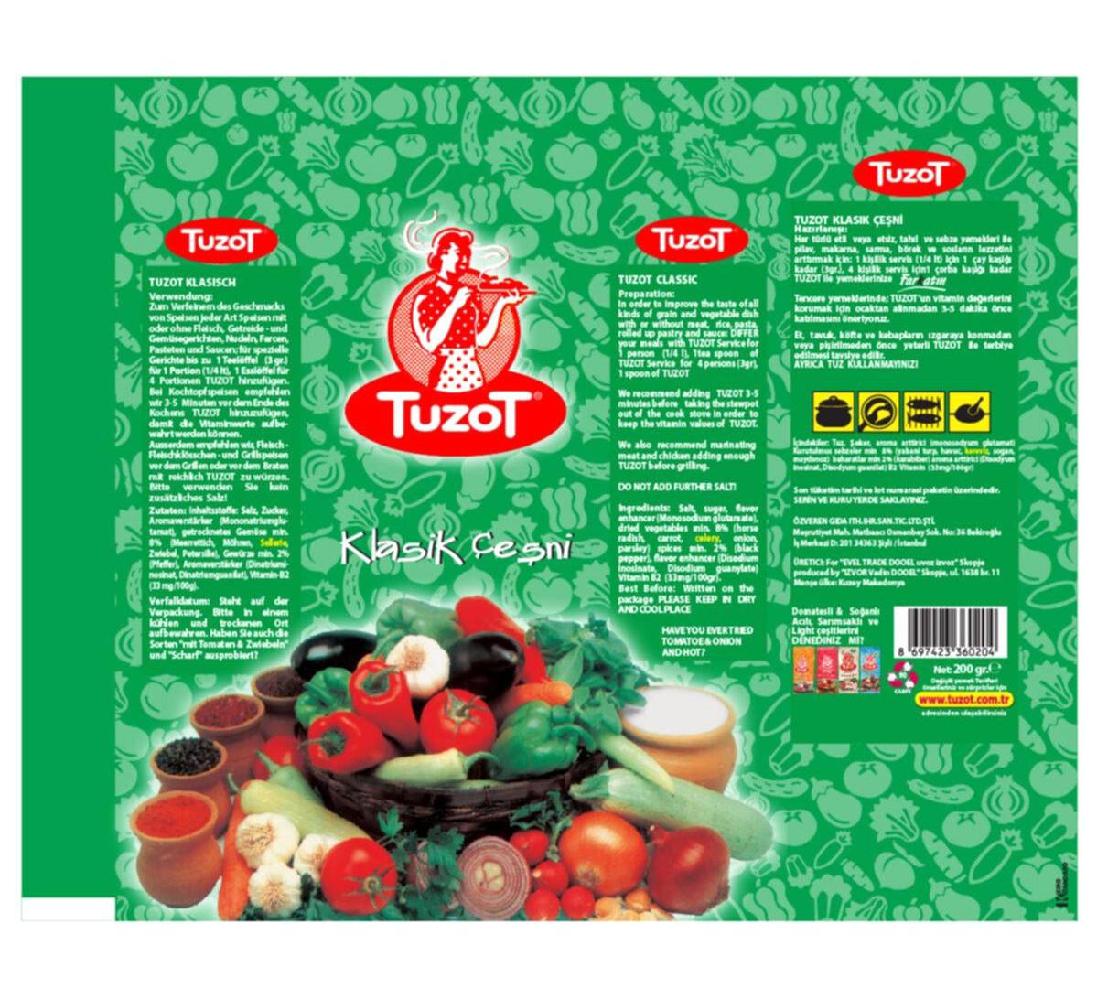 Tuzot Klasik Toz 12 x 200 gr
