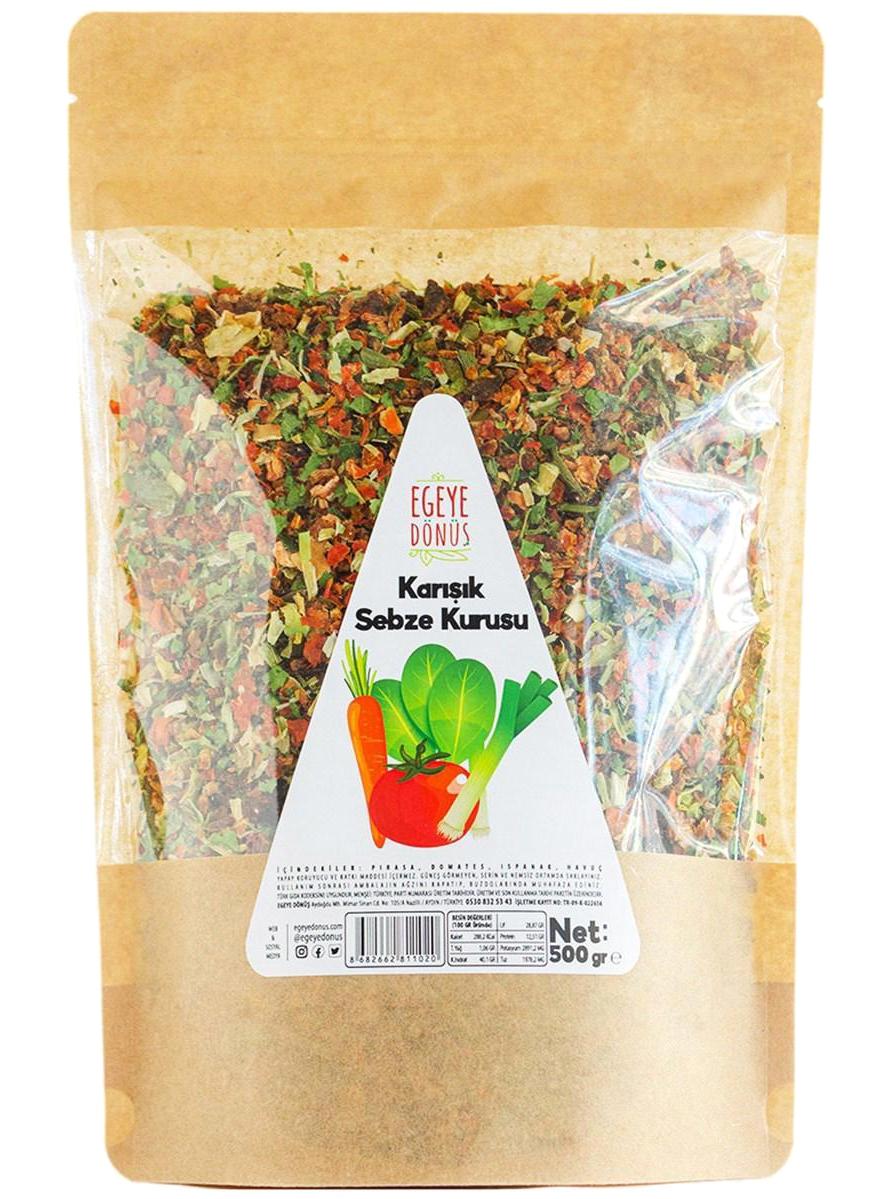 Egeye Dönüş Vegan Toz Sebze Kurusu 500 gr