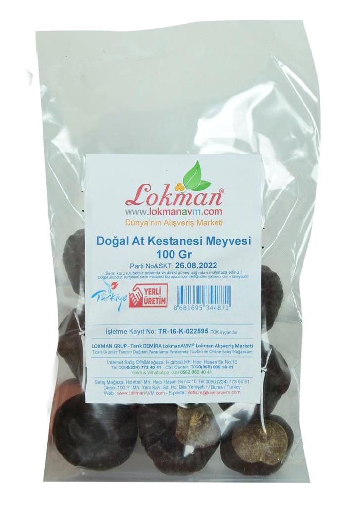 Lokman Avm Doğal At Kestanesi Meyvesi Tane 100 gr
