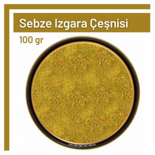 Tos The Organic Spices Glutensiz Sebze Izgara Çeşnisi Toz 100 gr