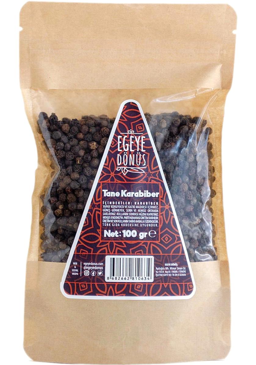 Egeye Dönüş Vegan Karabiber Tane 100 gr