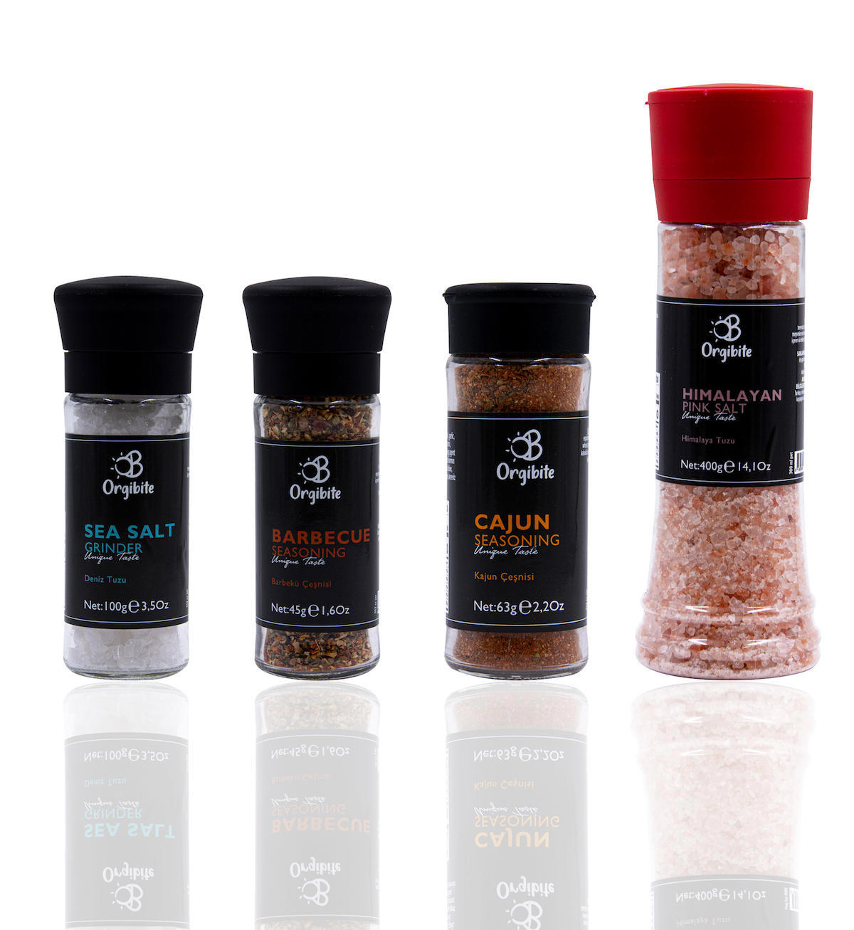 Orgibite Vegan Tane Baharat Seti 4 x 65 gr