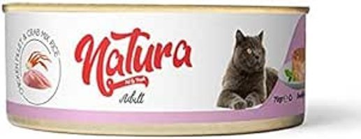 Natura Tavuklu - Yengeçli Yetişkin Yaş Kedi Maması 70 gr
